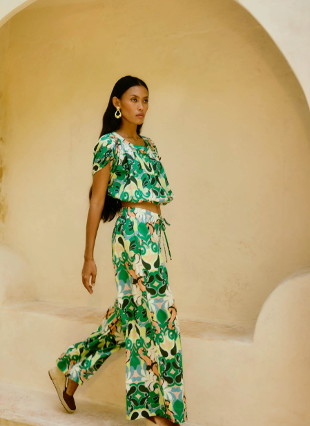 Aurora Pants in True Blue by Fransa main image 0