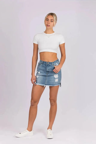 Kayla Denim mini Skirt