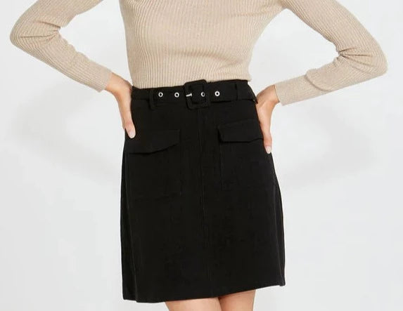 Roxanne Belted Mini Skirt