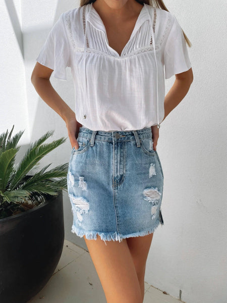 Angelique Blouse White