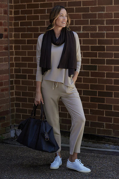 Bamboo Body Terry Boatneck
