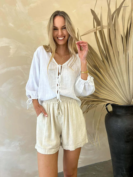 Lucciana Linen Shorts