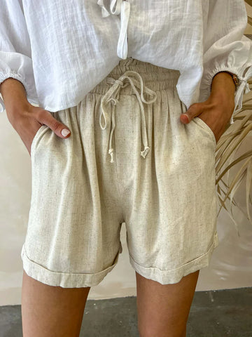 Lucciana Linen Shorts