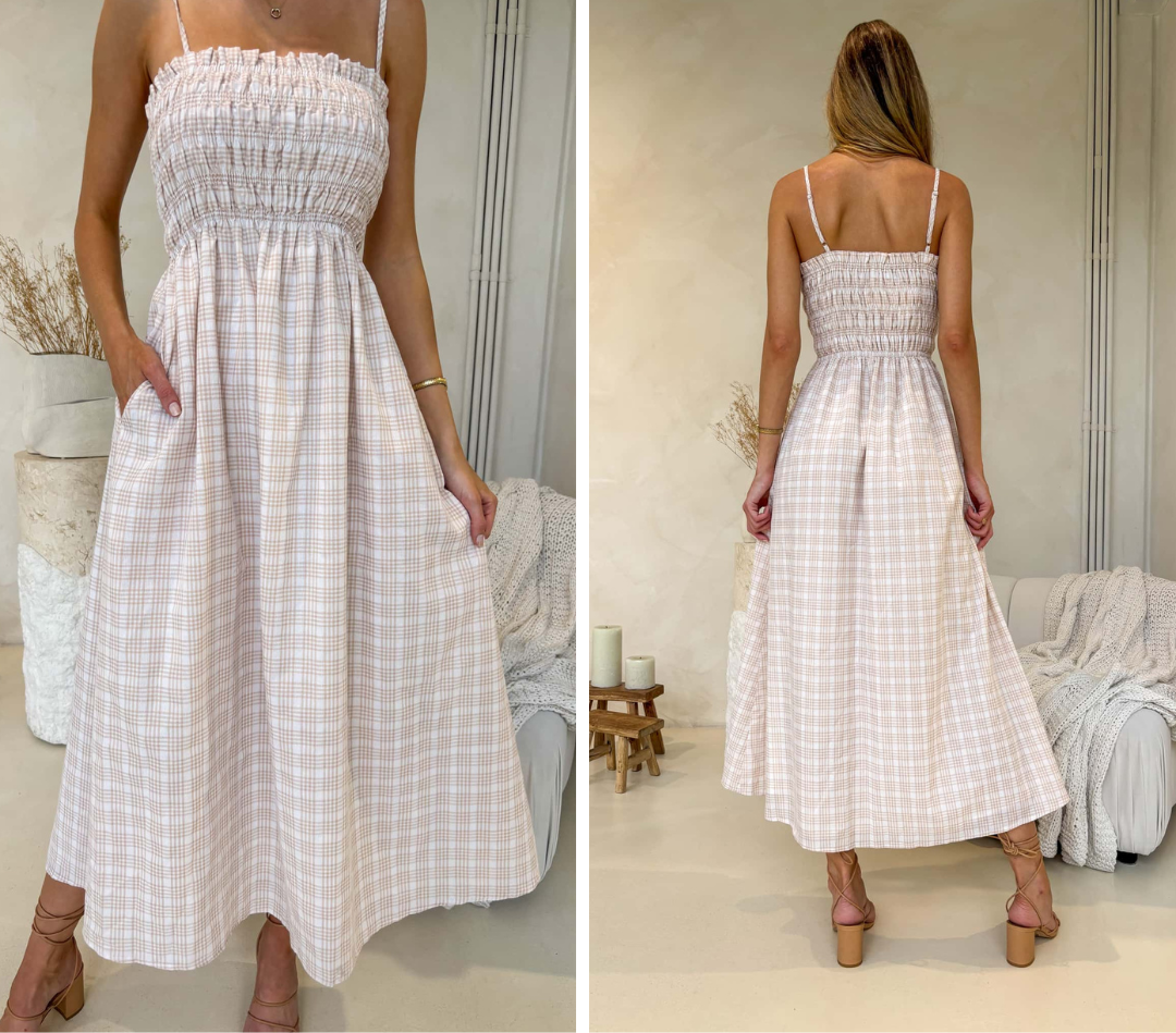 Palm Cove Maxi Gingham
