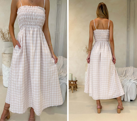 Palm Cove Maxi Gingham
