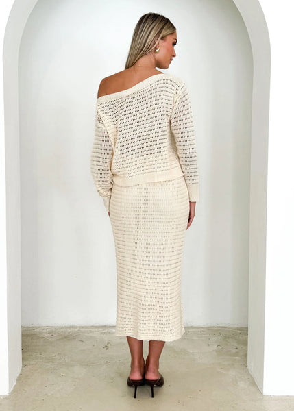 Tia Crochet knit Skirt