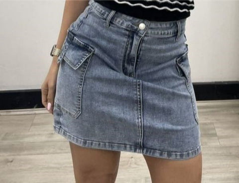Pia Denim Mini Skirt