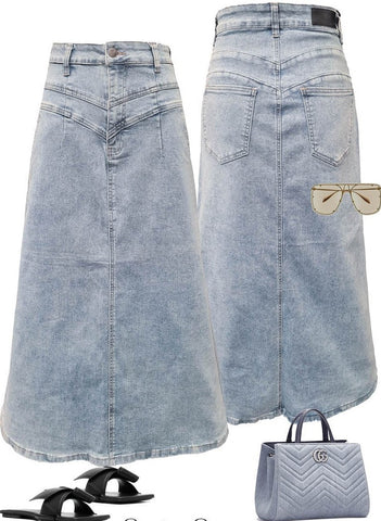 Remy Denim Midi Skirt