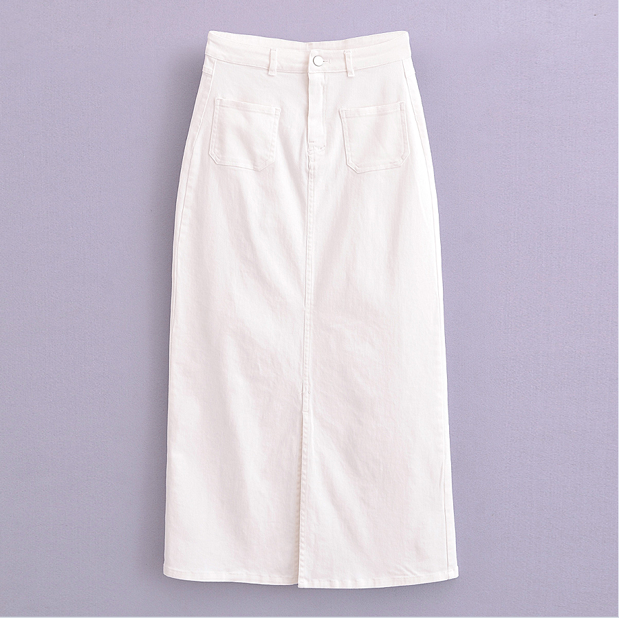 Billie stretch Denim maxi Skirt