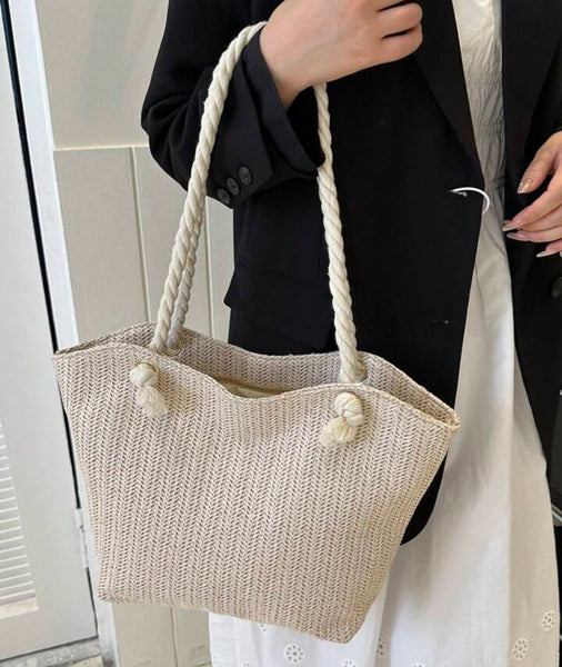 Woven Straw style Shoulder Bag