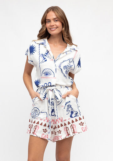 Cowboy Mermaid Playsuit