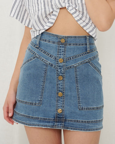 Asha Denim Skirt