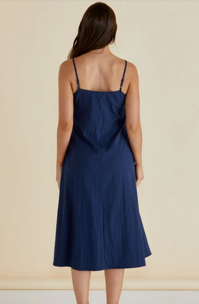 In The Navy Dress