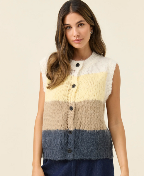 Pallas Striped Knit Vest