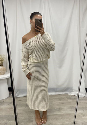 Tia Crochet knit Skirt