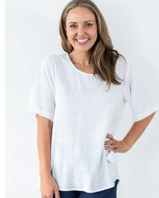 Rosey Linen Top